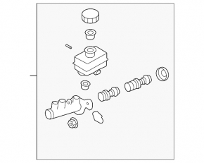 Subaru Outback 10-14 brake master cylinder with reservoir