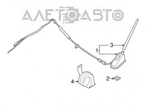 Antenna Nissan Murano z50 03-08