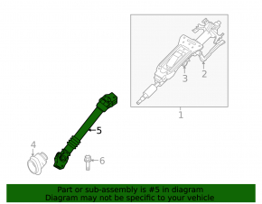 Steering shaft BMW 335i e92 07-13