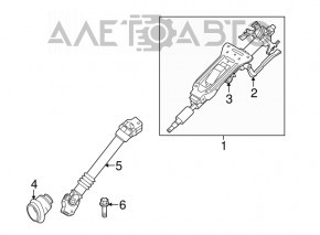 Steering shaft BMW 335i e92 07-13