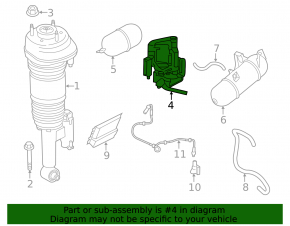 Air suspension compressor assembly BMW 7 G11 G12 16-22 with valve block