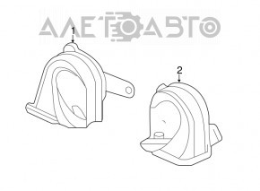 Acura MDX 14-20 left horn low