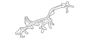 Under-torpedo pipe reinforcement Audi Q7 4L 10-15