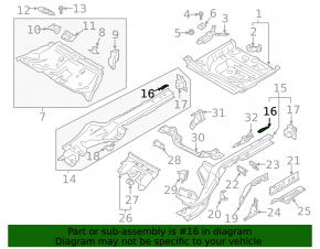 Bracket for the inlet pipe Audi A4 B9 17- 2.0T