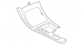 BMW X1 F48 20-22 center console trim