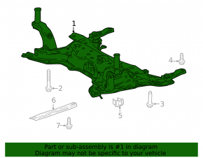 Front subframe Lexus UX200 UX250h 19-