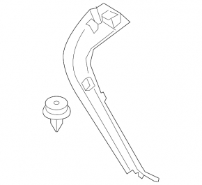 Left trunk door trim BMW X1 F48 16-22 black