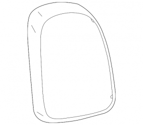 Mini Cooper Countryman F60 17-21 right outer light molding, gloss black