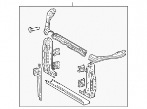 Toyota Sienna 04-10 TV radiator panel