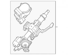 Electric steering column for Hyundai Santa FE 21-23, with start-stop