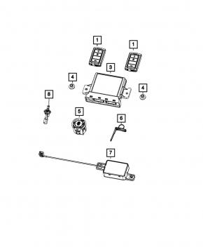 Jeep Compass 22-25 start/stop button with cover