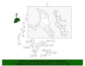 Fuel filler flap Nissan Murano z51 09-14