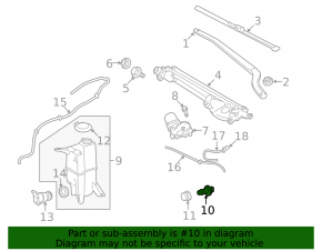 Toyota Sequoia 08-16 OEM Washer Fluid Level Sensor