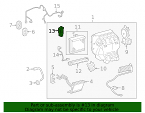 Lexus ES300h ES350 13-18 Air Conditioner Heater Valve