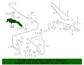 Washer reservoir neck Audi A4 B8 08-16