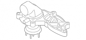 Thermostat housing Porsche Cayenne 958 11-17 Hybrid