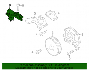 Thermostat housing Porsche Cayenne 958 11-17 Hybrid