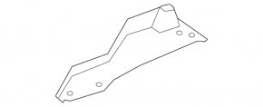 Left center underbody protection for Porsche Cayenne 19-23