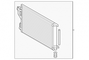 Kia Sportage 2017-2019 2.4 FWD air conditioning condenser radiator