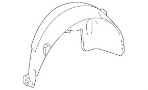 Rear right mudguard Mercedes GLS-class X166 13-19