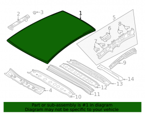 Metal roof Mazda CX-30 20- without hatch for antenna