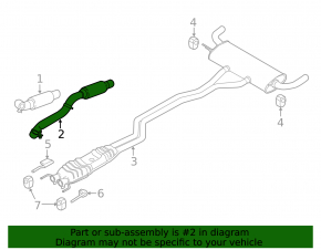 Left intake pipe Ford Edge 15-18 2.7T