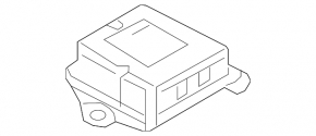 SRS airbag module airbag computer Mazda CX-5 17-22 with error