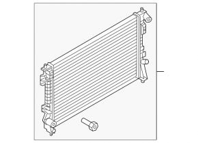 Ford Taurus 09-20 3.5 Water Cooling Radiator