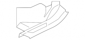Rear left door sill plate for Jaguar F-Pace X761 17-18 (for control), black