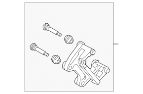 Rear right caliper bracket for Mazda CX-50 23-25