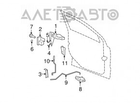Door handle outer front right Jeep Patriot 11-17