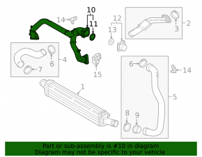 Air duct for the Audi A6 19-25 3.0 manifold