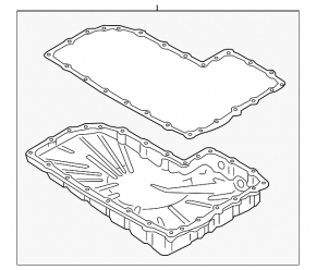 Oil pan for automatic transmission Audi A4 B9 17-25