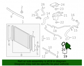 Thermostat housing Lexus CT200h 11-17