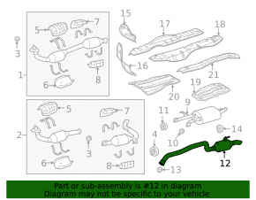 Rear muffler for Toyota Sequoia 2016