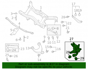 Subaru b9 Tribeca rear left axle