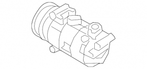 Air conditioning compressor VW Tiguan 18- NISSENS