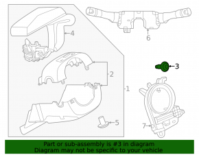 Nissan Ariya 23-25 steering column cover for camera