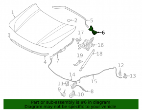 Windscreen wiper seal left BMW X1 F48 16-22