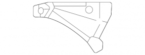 Right headlight mount for Lexus LX 22-26