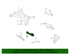 Rear right camber arm for Infiniti FX35 FX45 03-08