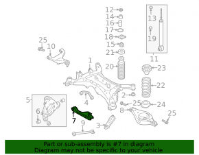 Rear left control arm for Nissan Murano z50 03-07