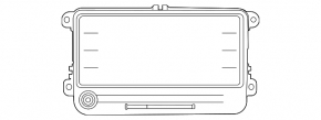 Monitor, display VW Passat 20-22