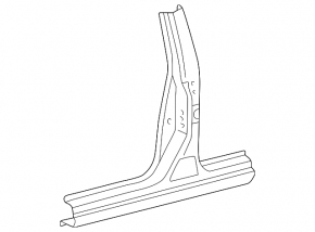 Left center pillar for Lexus ES300 ES330, silver