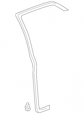 Rear left door seal for Lexus RX300 98-03
