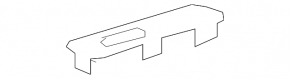 Nissan Leaf 18-25 black upper front panel trim for light sensors