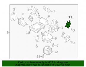 Actuator motor heater drive ventilation Subaru Forester 14-18 SJ