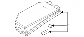 Lexus UX250h 19-22 hood fuse box cover, left, without fog lights