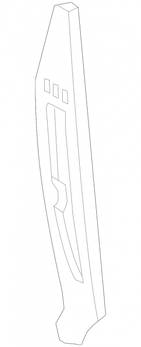 Wing seal door-wing left Kia Sorento 16-20
