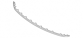 Front bumper lip Kia Forte 4d 17-18 rest
